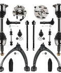 4WD Front End 16Pc Suspension Kit For Chevy Silverado Sierra GMC Yukon XL Suburban Tahoe Avalanche Escalade ESV EXT