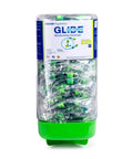 Glide Soothers Earplug Dispenser Corded Foam Twist Push In Moisturized Earplugs NRR 31dB 6886 dispenser with green base