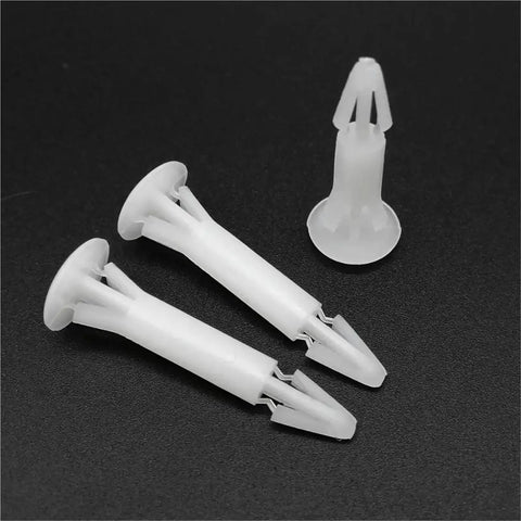 500 Pack Nylon Push In Rivets Fasteners, high strength standoff spacers for PCB assembly, fits 3 to 5mm holes.