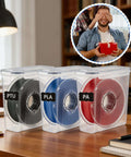 Six Pack 3D Printing Filament Storage Boxes With Thick Silicone Seal Dustproof Portable Organizer for 1.75mm filament spools