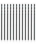 Aircraft Extension Drill Bit Set Three Sixteenth Inch By Six Inch High Speed Steel Bits For Metal Drilling Oxide Coated Round Shank