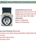 Heavy Duty 90 Degree Helical Planetary Speed Reducer Gearbox For 1kw Through 7point5kw Servo Motors Fits Nema42 Nema52 with speed ratio options
