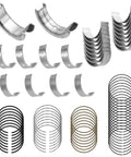 Beefy Main Rod Bearings And Piston Rings Kit For Silverado Tahoe Suburban Sierra Yukon Gen III IV LS 4.8L 5.3L 1999 2013 Replaces 2M4978 C96008 BC409J MS2199 BB253J, showing bearings and rings layout.