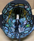 Interior view of Frog Table Lamp Tiffany Style Stained Glass Accent Night Light For Home Decor And Nursery Bedside Handmade Multicolor