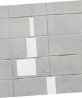 Concrete wall repaired with 12 Piece Vinyl Patch Kit For Wall Repair Self Adhesive Patches For Cracks Holes And Blemishes Quick Install