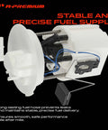 Electric Fuel Pump Module Assembly With Senders Direct Swap Replacement For Mazda 6 2003 To 2007 23 Liter Engine, detailed view of assembly with fuel hoses and electronic components.