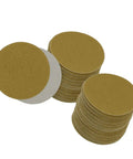 Grab A Massive Case Of 200 Mesh Sanding Discs With 180 Grit Self Stick Grid Hook Loop Pads, stack of circular sanding discs.