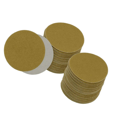 Grab A Massive Case Of 200 Mesh Sanding Discs With 180 Grit Self Stick Grid Hook Loop Pads, stack of circular sanding discs.