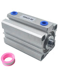 Ultra Slim 32mm Bore 50mm Stroke Aluminum Pneumatic Cylinder Double Acting PT1/8 Port For Industrial Air And Hydraulic Systems