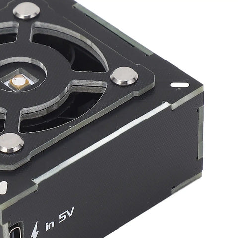 Close-up of High Speed Solder Fume Extractor With UV Curing And Cooling Function 10000 RPM Welding Ventilator Compact Portable Smoke Remover