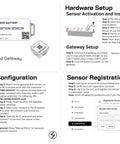 User guide for Smart WiFi Asset Tracker Crushes Downtime, showing setup instructions and configuration steps.