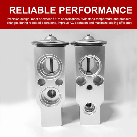 AC Expansion Valve Upgrade for Most Vehicles high and low temperature resistant metal anti rust AC system valve, precise refrigerant flow control