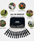 Pack Of Fourteen Carburetor Adjustment Tools And Spark Tester For 2 Cycle Small Engines Compatible With Zama Walbro in case