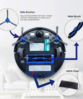 Must Have Replacement Cleaning Kit For RoboVac 11S Slim 11S Plus 30C 25C 35C Robotic Vacuum Cleaners components overview