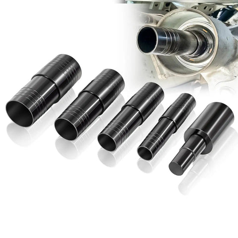 Five Stepped Transmission And Transaxle Plugs Kit For Most Domestic And Import Cars Universal Leak Proof Plug Set For Transmissions And Transaxles Built Tough Easy Install Fits Wide Range Of Vehicles black stepped metal plugs for transmission and transaxle sealing