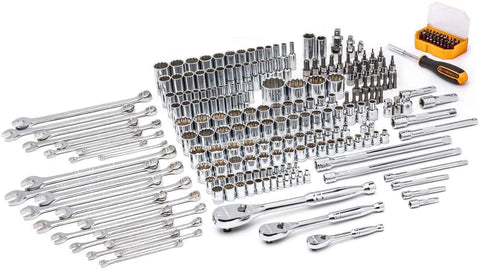 243 Piece 12 Point Mechanics Tool Set With 3 Drawer Storage Box Includes 90 Tooth Ratchet For Tight Spaces Full Polish Long Pattern Wrenches And Sockets Pro Grade Tools Built For Real World Jobs