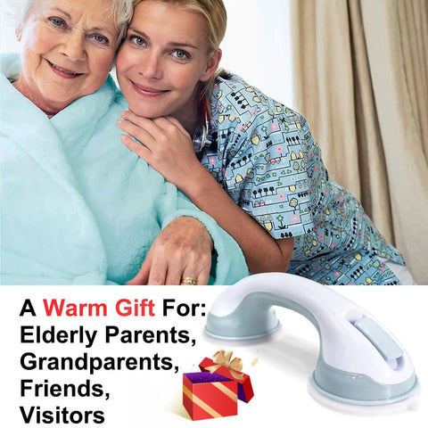 Heavy Duty Grab Bars 12 Inch 2 Pack ADA Compliant Shower Safety Handrails For Seniors And Elderly Suction Cup Grips with gift box