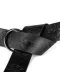 Snag This Premium Vintage Embossed Waist Belt Adjustable Faux Leather Cinch Strap For Medieval Festival Costumes with spider design
