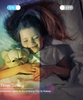 Child sleeping with Smart 35Ft LED Strip Lights With App Control And Remote 5050 RGB Color Changing LED Lights