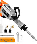 Professional Electric Jack Hammer Pumping 3500W Real Kick And 3000BPM Thumping Impact with accessories and bit.