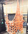 Heavy Duty Cargo Lifting Net 1.5x1.5m Flat Sling Hoisting Net Reusable 2.5t Load Capacity Durable Polyester Sling on forklift