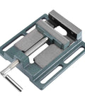 Heavy Duty Drill Press Vise For Milling Machines, Robust Bench Clamp With Smooth Guided Jaw Movement, 4 Inch Opening