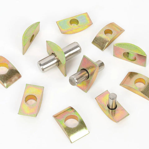 Half Moon Nuts And Washers Kit All In One 30 Piece Set M6 M8 M10 solid lock washers and heavy duty spacers on white background