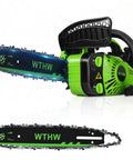 Top Handle Gas Chainsaw For Arborists, 12 Inch Pruning Saw With Lightweight 2 Stroke Engine, Easy Start System, Auto Oiling