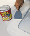 Applying Waterproof Paintable Putty Sealant That Fills Gaps And Cracks In Walls Drywall Concrete EPDM Roofs And RVs Blocks Water
