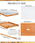 Beekeeping Beehive Parts Kit For 10 Frame Hive With Telescoping Top Cover dimensions and components diagram
