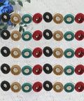Solid 40 Pc Abrasive Nylon Buffing Wheel Set For Rotary Tool And Drill Rust Deburring Smooth Metallic Polish showing assorted colored wheels.
