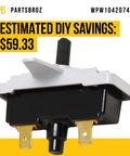 Push To Start Dryer Switch Replacement For Whirlpool Amana Roper Admiral Dryers Compatible With AP6021228 W10420741