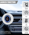 Push To Start Car Ignition Kit With Keyless Entry And Anti Theft System in car dashboard