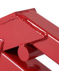 Close-up of red Beefy Clamp On Trailer Hitch For 2 Inch Receivers, Heavy Duty Bucket Lip Clamp Mount detail