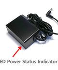 AC Wall Charger For RCA Portable DVD TV Combo Player 12V With Extra Long 200cm Heavy Duty Power Cord UL Listed shown with LED Indicator