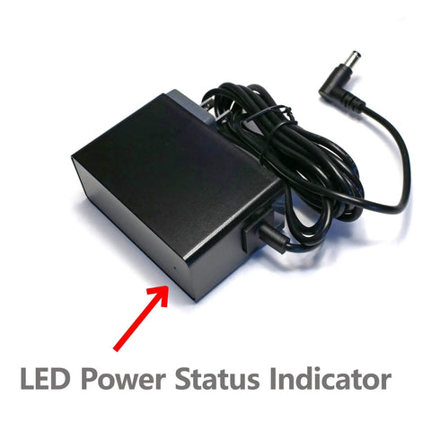 AC Wall Charger For RCA Portable DVD TV Combo Player 12V With Extra Long 200cm Heavy Duty Power Cord UL Listed shown with LED Indicator