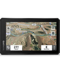 Front view of Tread Powersport Off Road Navigator with Topographic Maps and Land Boundaries displayed on 5.5-inch touchscreen