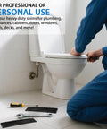Person using Eight Pack 8 Inch Plastic Composite Shims For Furniture Doors Toilets And Tables With Extreme Load Support, anti-slip.