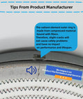 Upgraded WB30X24111 9in Dual Radiant Sensor for GE, close-up view showing composite metal sensor with crack information.