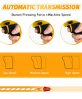Daspom Brushless Cordless Sheet Metal Shear Compatible With Dewalt 20V Battery Tool Only showing automatic speed control functions.