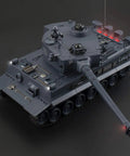 One Twenty Eight Scale Remote Control Tiger Tank With German WW2 Dope Authentic Detail Sound And Light 9 Channel RC Toy