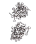 Go To Self Drilling Hex Washer Screws Kit 4.8x16mm And 4.8x19mm, 100 Pieces Stainless Steel Fasteners