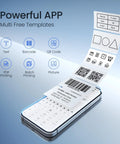 Desk Bluetooth Barcode Label Printer With Direct Thermal Print 2 Inch Label Width For Barcodes And Addresses app interface image