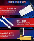 2 In 1 Handheld Vacuum Pump Brake Bleeder Kit For Motorcycle With Vacuum Gauge And 0 To 30 In Hg Range For Precise Brake Bleeding Auto Diagnostics Includes Adapters And Quick Connect Fittings, plastic reservoir and PVC hoses