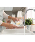 Brushed Nickel Kitchen Faucet With Pull Down Sprayer, High Arc Single Handle, 1 Or 3 Holes Install, Deck Plate Included