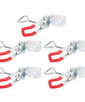 Fast Clamping Toggle Clamp 4002 Galvanized With Triangular Lever for welding and assembly, set of five clamps displayed.