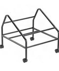 Heavy Duty Office Chair Dolly That Rolls Smooth Rolling Transport Cart For Moving And Repositioning Desk Chairs, Fits Model B1400, 19 Inch Height, black steel frame with casters