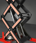 Heavy Duty 4400 Lb Electric Hydraulic Double Scissor Lift Table With 70.1 Inch Lift, 63 By 39.4 Inch Platform, UL Certified Motor