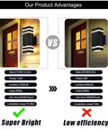 Comparison of Six Pack 12 Inch LED Square Up And Down Wall Lights 14W 4000K Day White on left, inferior model on right.