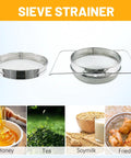 Pro Grade Stainless Steel Honey Strainer With Dual Sieves For Beekeeping And Honey Extraction Food Grade 304 Filter Mesh